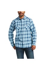 Ariat Men's Harper Retro Ensign Blue 10039685 Long Sleeve Shirt