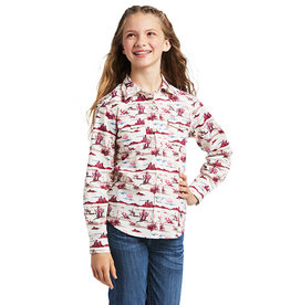 Ariat Girls REAL Yuma Landscape Print 10039507 Western Shirt