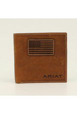 Ariat American Flag Leather Patch A3548544 Bifold Wallet