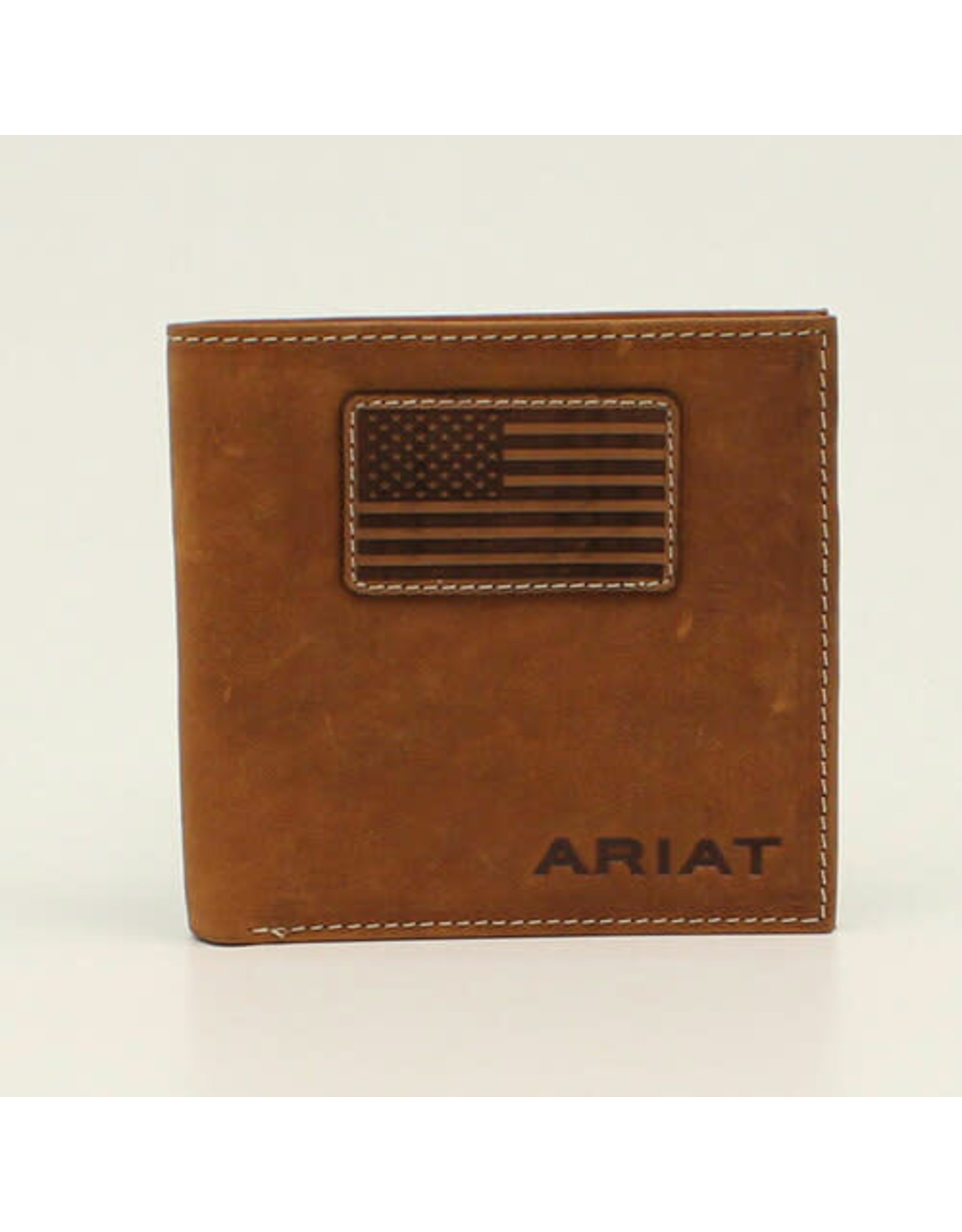 Ariat American Flag Leather Patch A3548544 Bifold Wallet