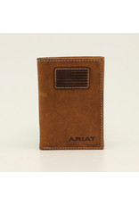 Ariat American Flag Leather Patch A3548444 Trifold Wallet