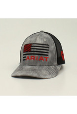 Ariat Grey/Red Flag Logo A300014206 Cap