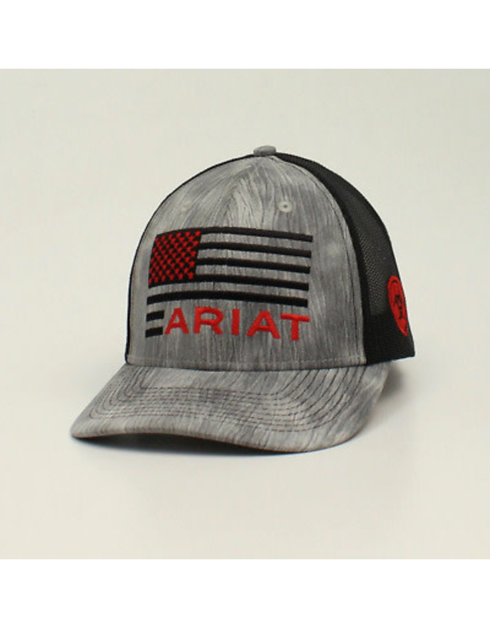 Ariat Grey/Red Flag Logo A300014206 Cap