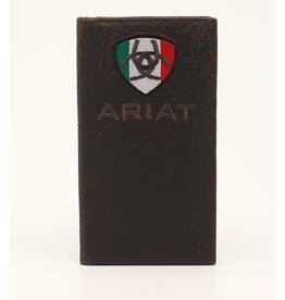 Ariat Brown Rowdy Mexican Flag A35491282 Rodeo Wallet