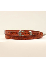 Double S Double S Cognac Floral 0201208 Hatband