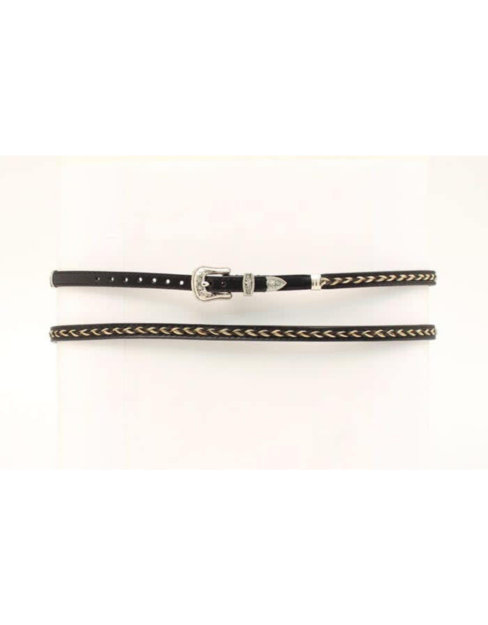 Double S Double S Black/Grey Horsehair Braided 0274801 Hatband