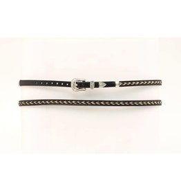 Double S Double S Black/Grey Horsehair Braided 0274801 Hatband