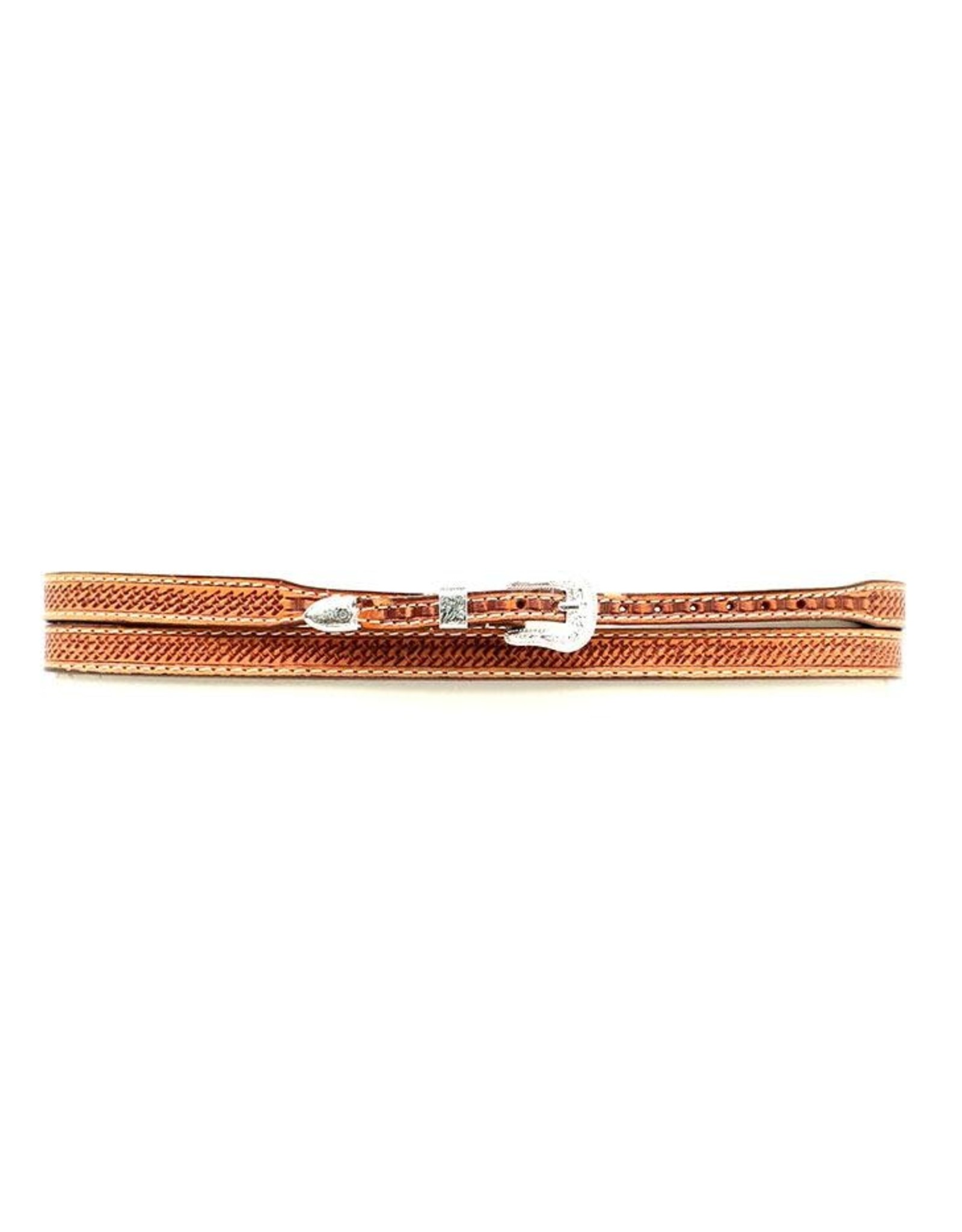 Double S Double S Cognac Basketweave 0234648 Hatband