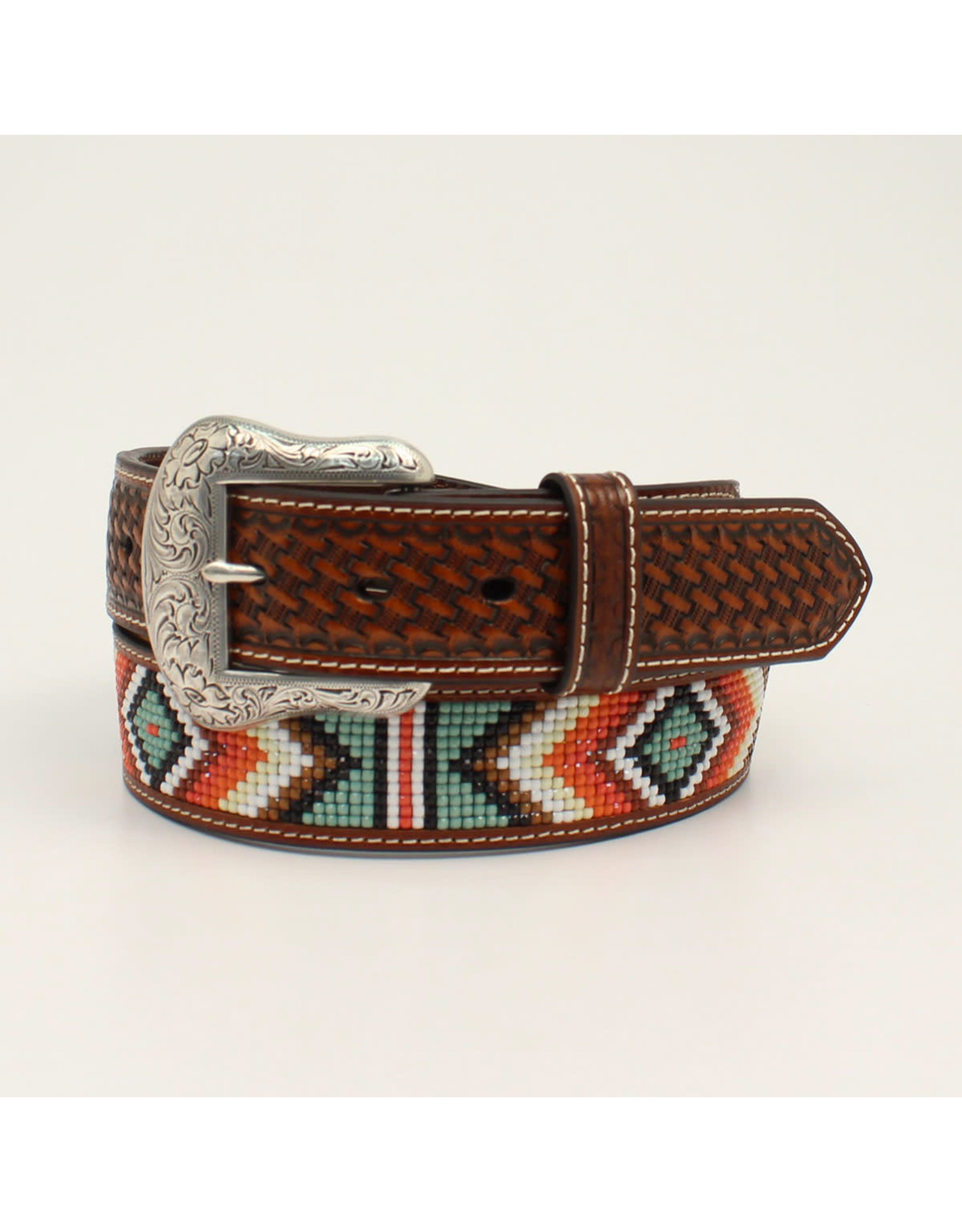 Nocona Nocona 1 1/2” Basket Weave Diamond Beaded Belt  N210004408 DISC.