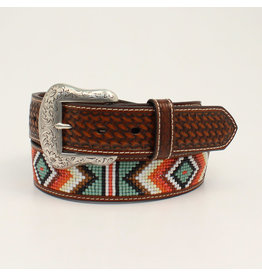 Nocona Nocona 1 1/2” Basket Weave Diamond Beaded Belt  N210004408 DISC.