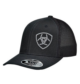 Ariat Black/Silver Minimalist Logo 1597801 Ball Cap