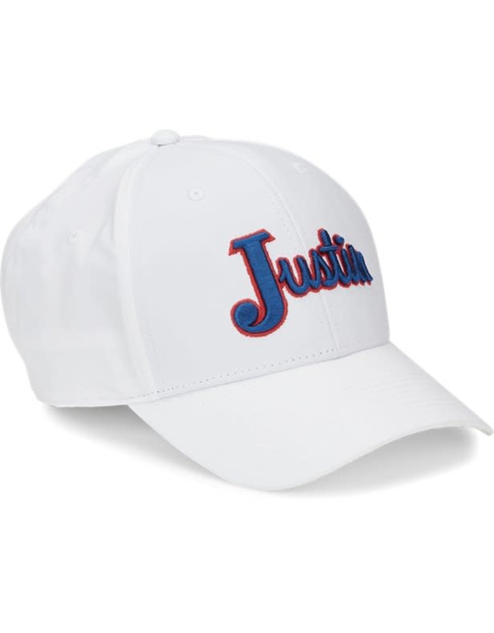 Justin Justin White/Navy/Red Logo Cap JCBC722-WHT