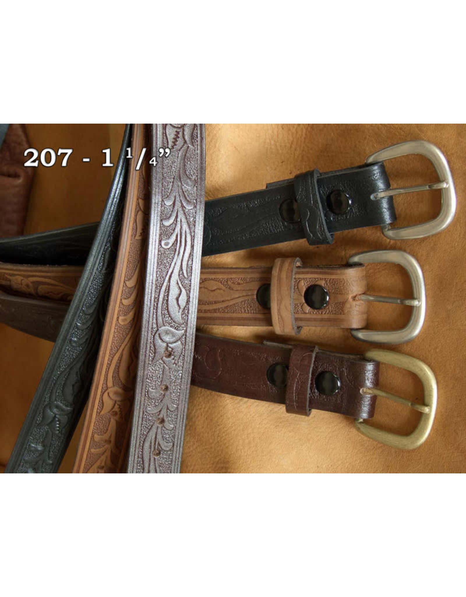Marc Wolf Marc Wolf Men's 207 Brown Western Floral Belt