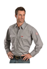 Wrangler Men's FR 10FR127CH Charcoal Western Work Shirt