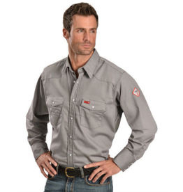Wrangler Men's FR 10FR127CH Charcoal Western Work Shirt
