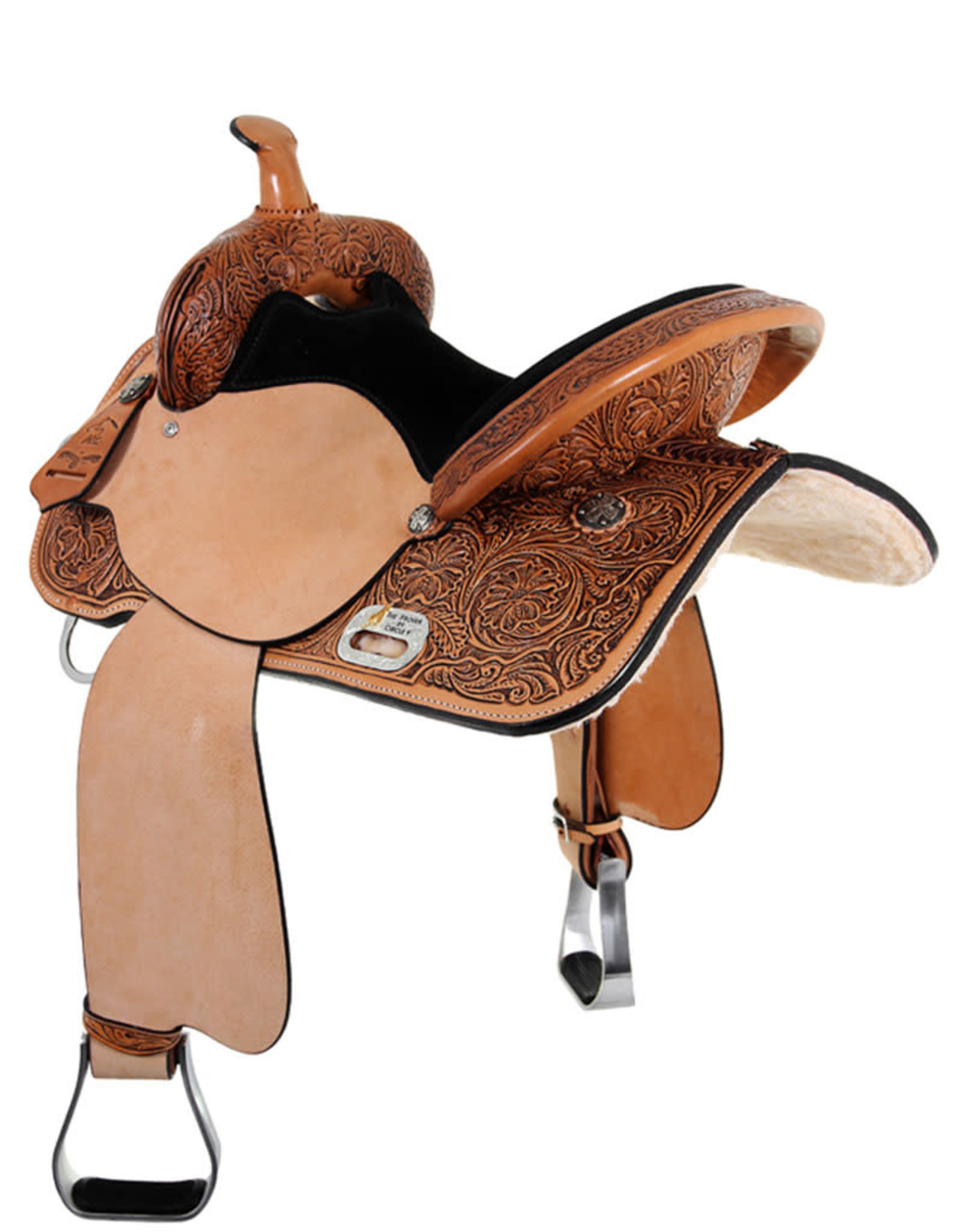 Circle Y Circle Y Proven Antique Mansfield 15" Seat Wide Tree 6221-2506-05 Barrel Saddle