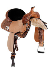 Circle Y Circle Y Proven Antique Mansfield 15" Seat Wide Tree 6221-2506-05 Barrel Saddle