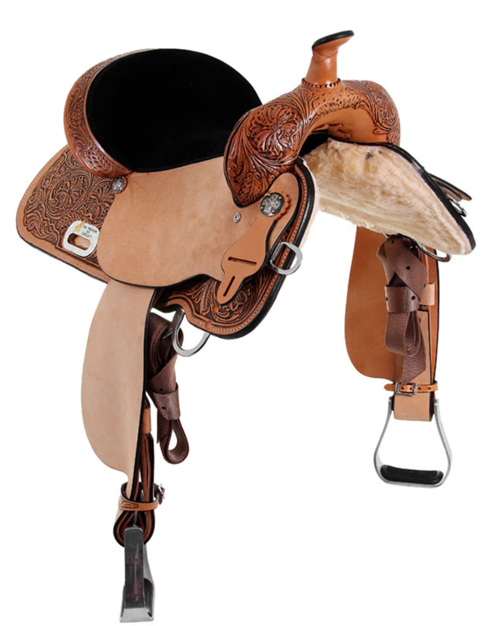 Circle Y The Proven Antique Mansfield 15" Seat Wide Tree 6221-2506-05 Barrel Saddle