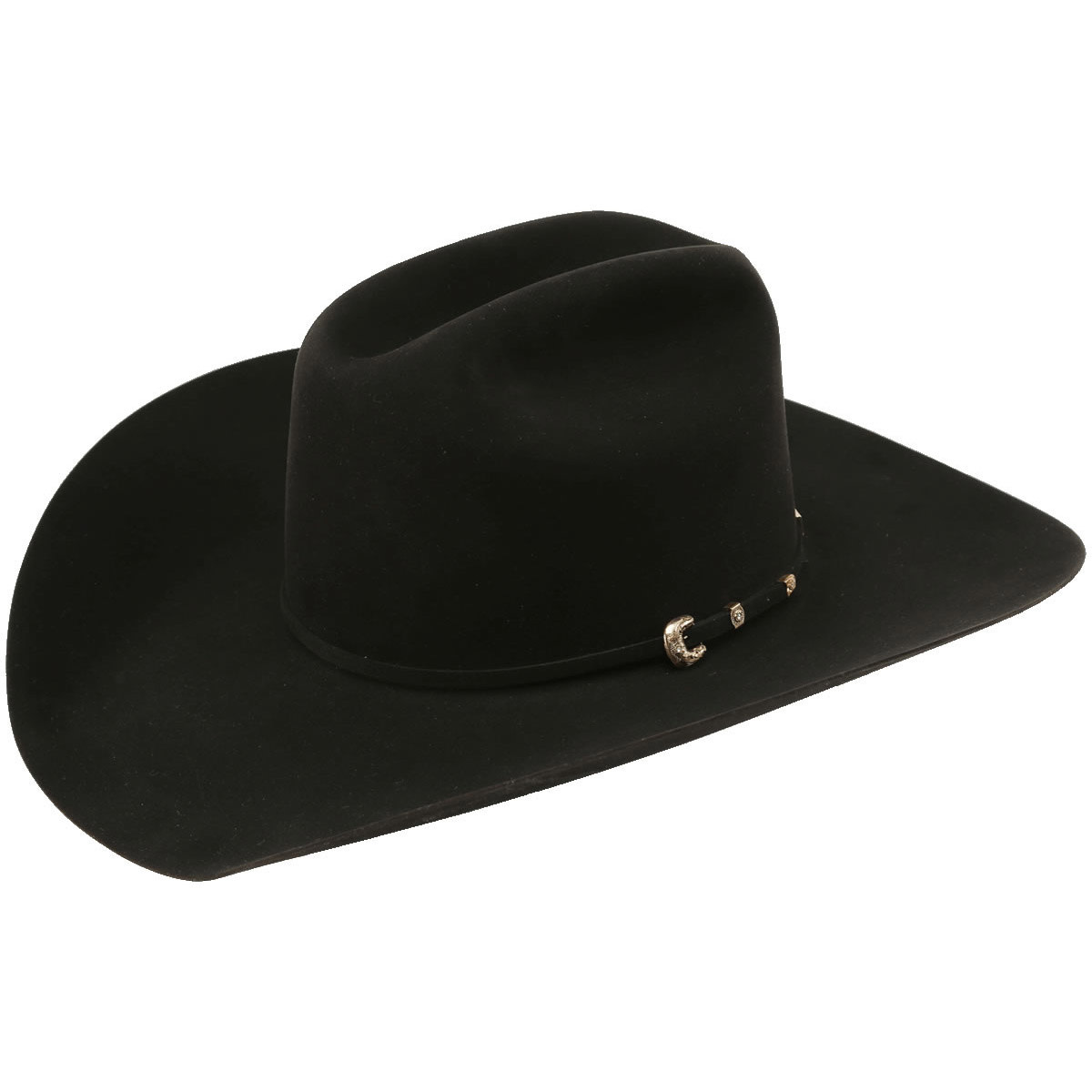 American Hat Co. Black Cattleman 40X Beaver Felt Hat Sz. 7 - Nelson Royal's