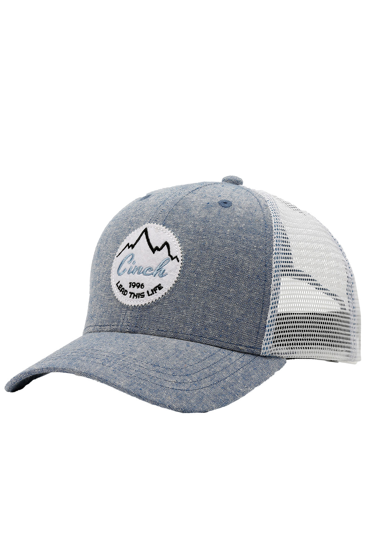 Cinch Mens Trucker Cap | Teal White main image 1