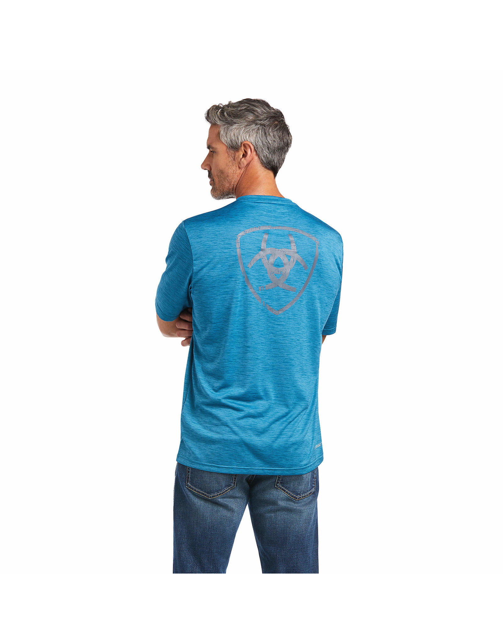 Ariat Men's Charger Shield Fluid Teal 10039555 T-Shirt