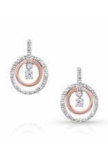 Montana Silversmiths Montana Silversmith Ring Around the Rose ER4195RG Earrings