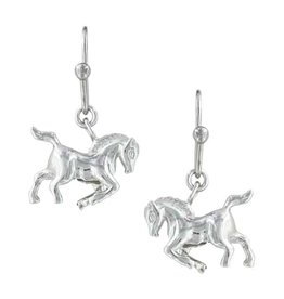 Montana Silversmiths Montana Silversmith Cowboy Way Horse ER3381 Earrings