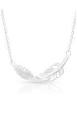 Montana Silversmiths Montana Silversmiths Turning Feather NC4493 Necklace