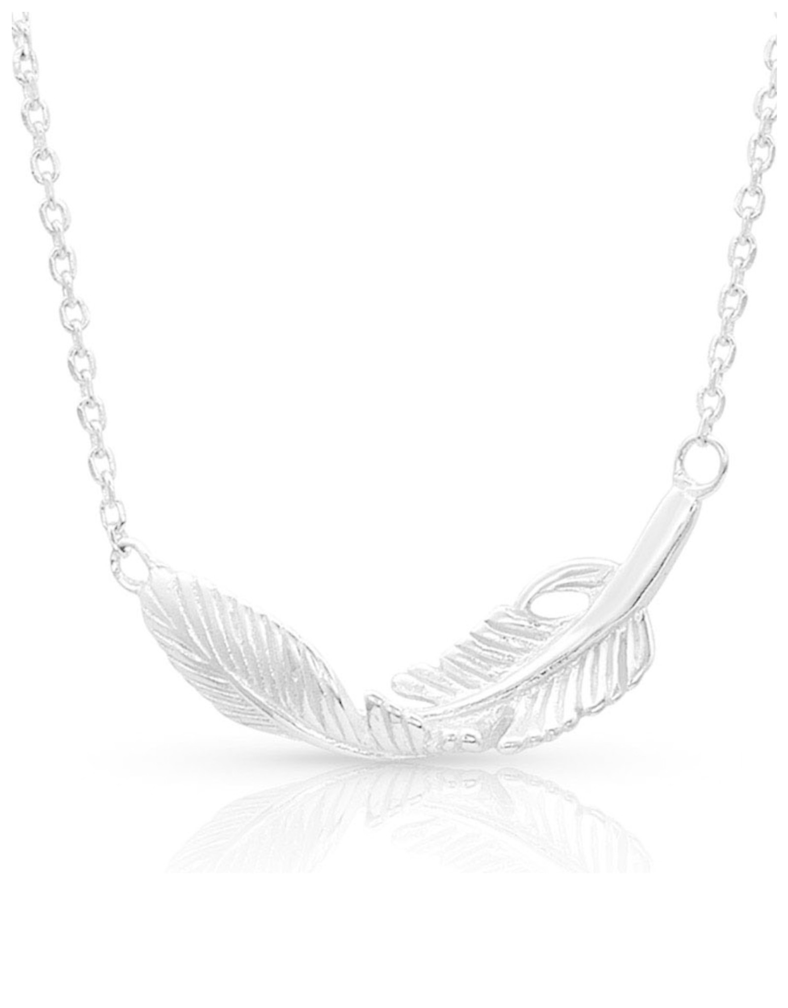 Montana Silversmiths Turning Feather NC4493 Necklace