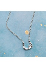 Montana Silversmiths Montana Silversmith Small Silver CZ Horseshoe NC61132 Necklace