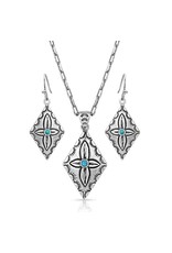 Montana Silversmiths Montana Silversmith Primally Etched JS4904 Jewelry Set