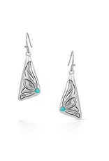Montana Silversmiths Montana Silversmith Monarch World Turquoise ER4896 Earrings