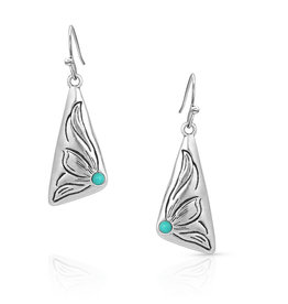 Montana Silversmiths Montana Silversmith Monarch World Turquoise ER4896 Earrings