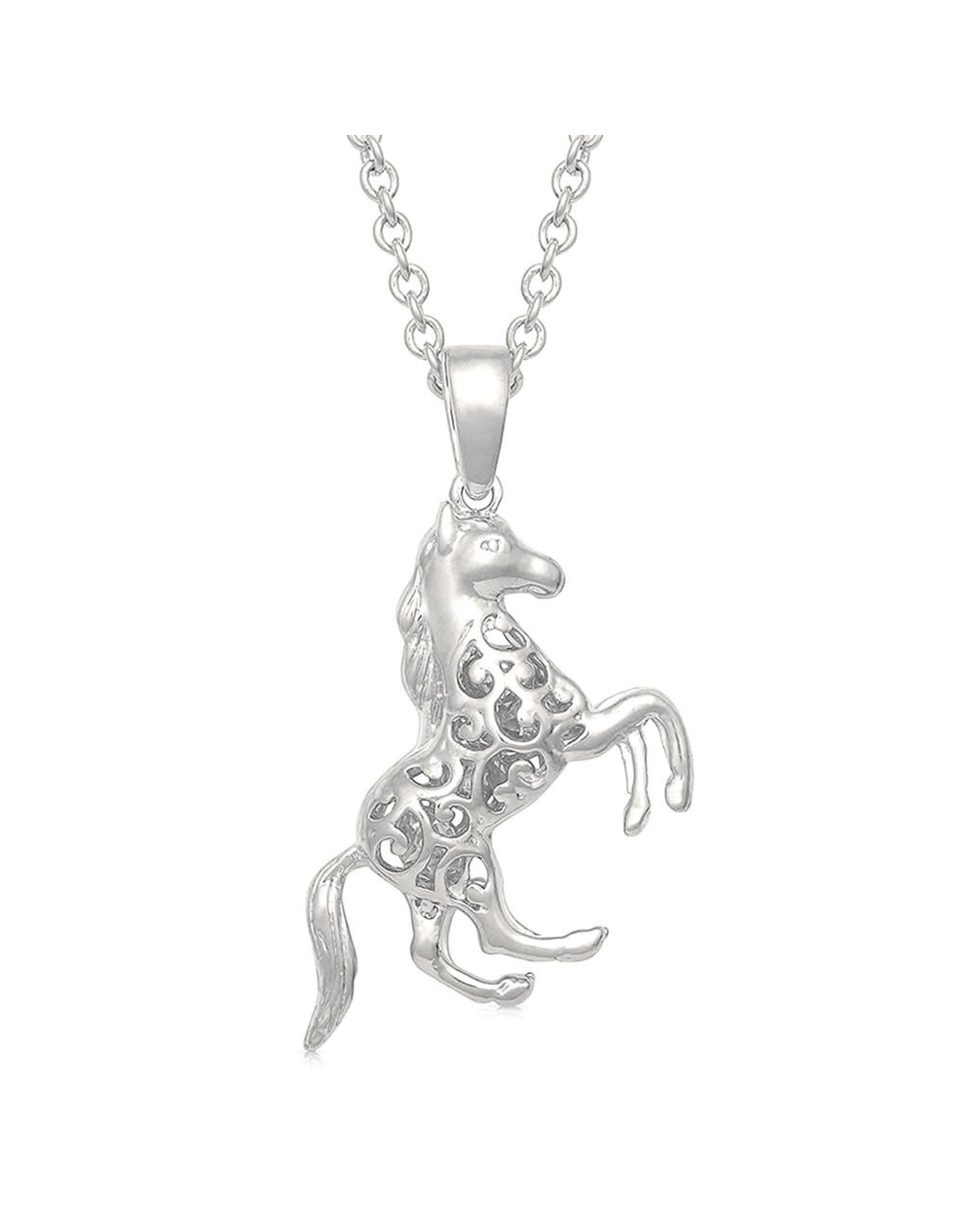Montana Silversmiths Montana Silversmith Rearing Horse NC4767 Necklace