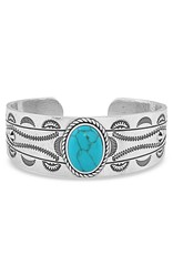 Montana Silversmiths Montana Silversmith Into the Blue Turquoise BC5126 Cuff Bracelet