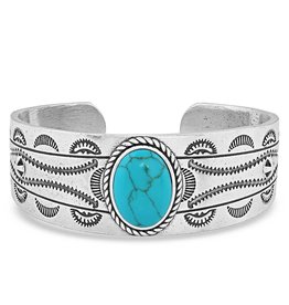 Montana Silversmiths Montana Silversmith Into the Blue Turquoise BC5126 Cuff Bracelet