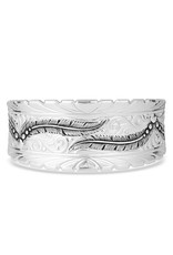 Montana Silversmiths Montana Silversmith Stayin' Fly Feather BC4841 Cuff Bracelet