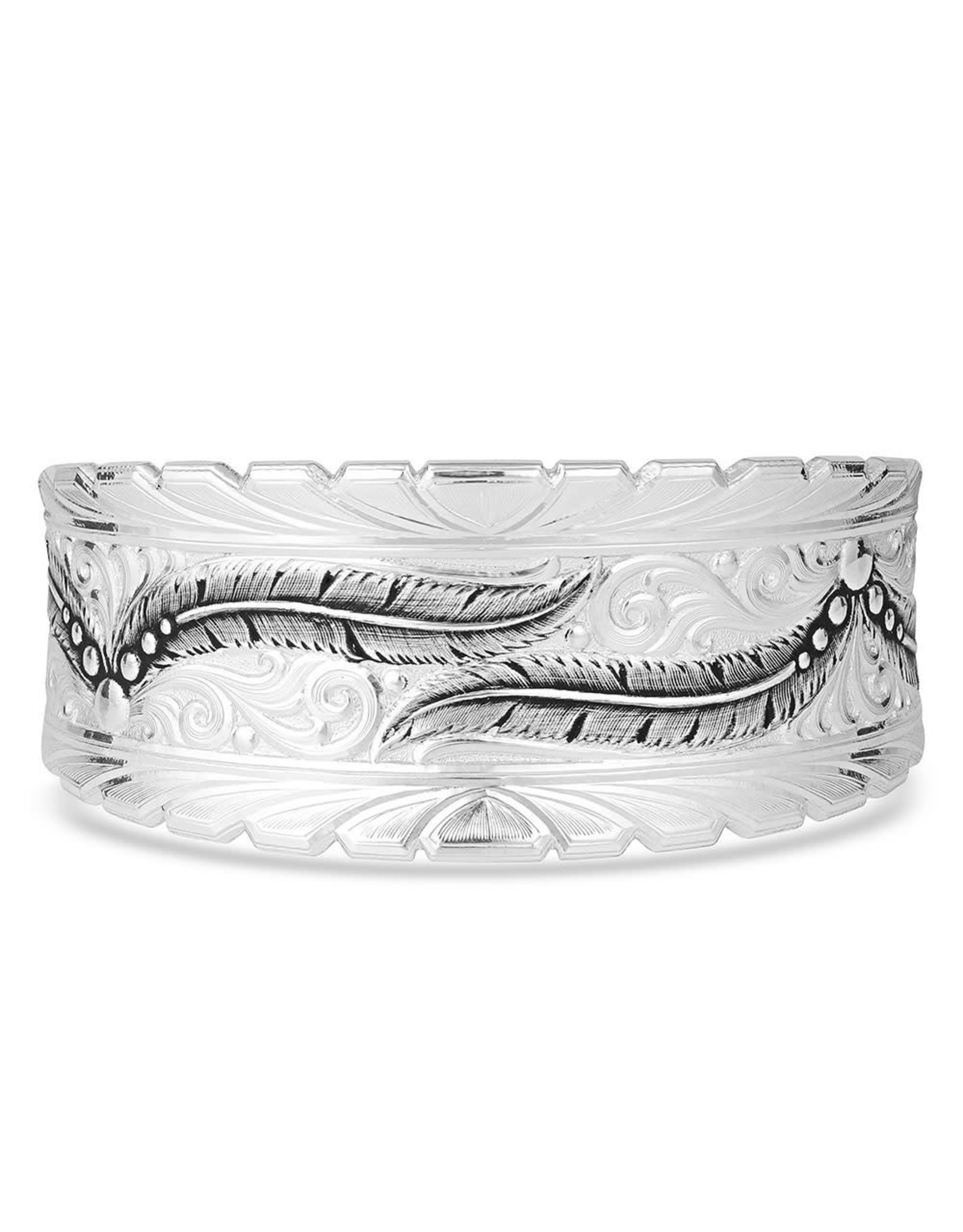 Montana Silversmiths Montana Silversmith Stayin' Fly Feather BC4841 Cuff Bracelet