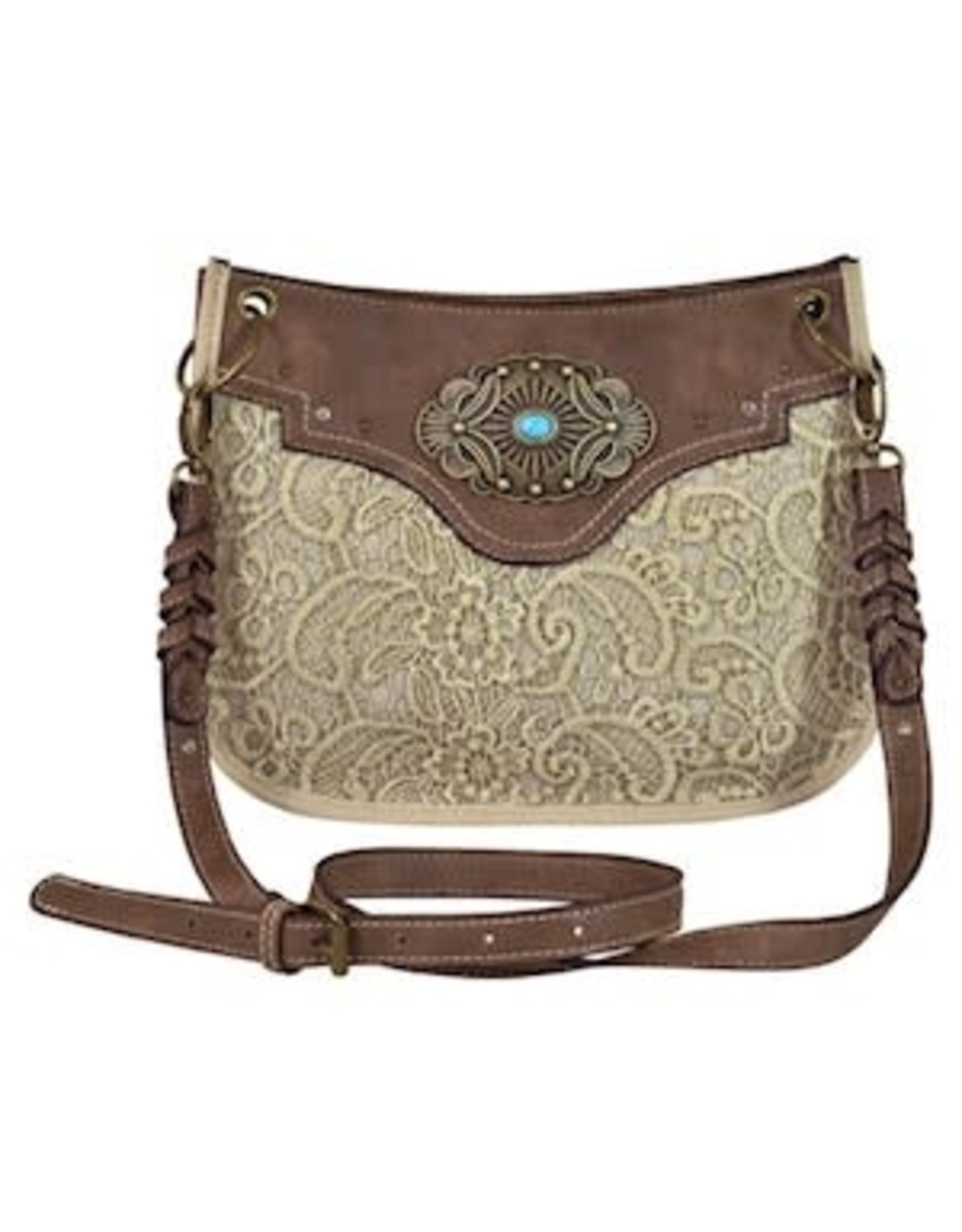 Justin Crossbody Lace Accents 2116599