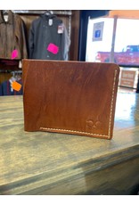 Chase Combs Leather Two-Tone Mahogany Bifold Wallet