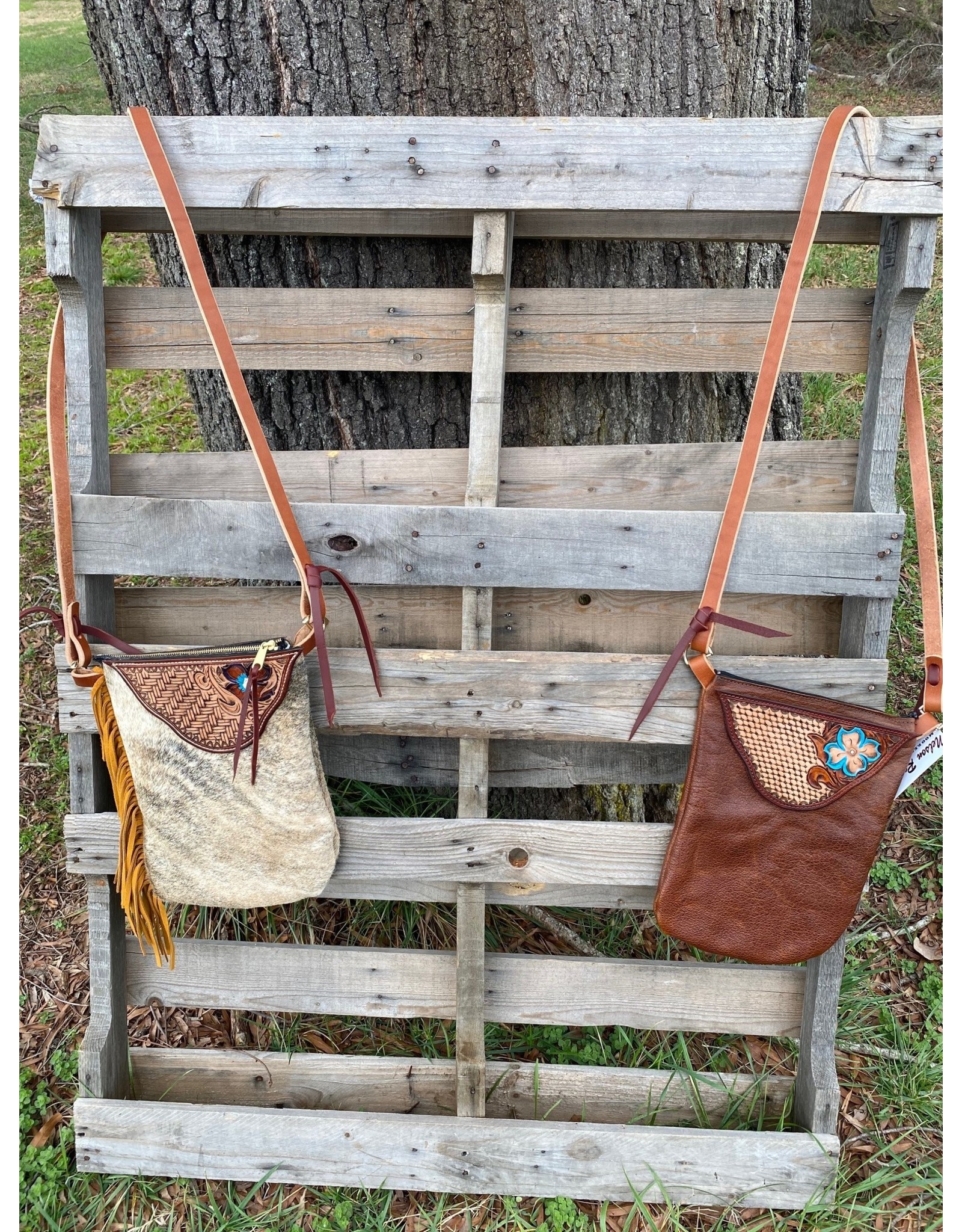 Chase Combs Leather Chase Combs Leather Custom Magnolia Zipper Purse