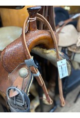Chase Combs Leather Chase Combs Leather Floral Buckle Slit Ear Headstall