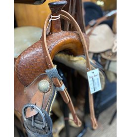 Chase Combs Leather Chase Combs Leather Floral Buckle Slit Ear Headstall