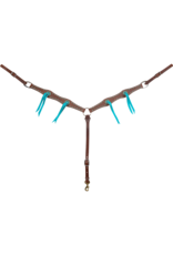 Martin Martin Saddlery Turquoise/Copper Dot Buckles BC15019ATD Breast Collar