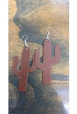 GritsNGrace Cactus Leather Earrings