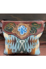 Chase Combs Leather Chase Combs Leather Turquoise Pendleton Handtooled Purse