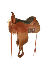 Circle Y High Horse Lockhart Cordura Trail Saddle Walnut 16"Seat, Wide Tree 6910-2601-05