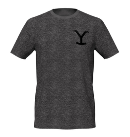 Wrangler Men's Yellowstone Dutton Ranch Charcoal 112323406 Short Sleeve T Shirt