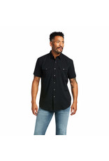Ariat Mens VentTek FTD Black 10039572 Short Sleeve Button Down Shirt