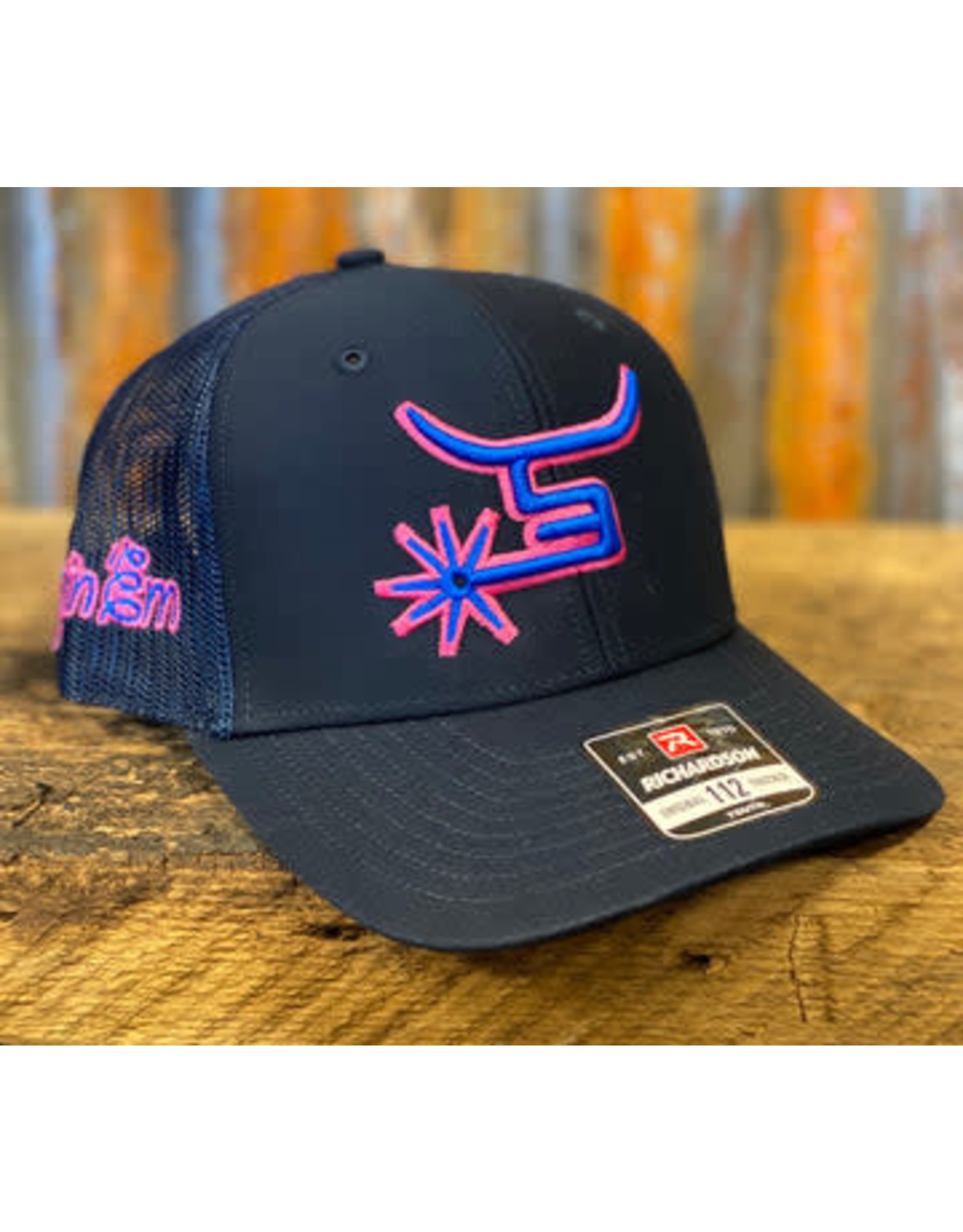 Spin Em Spin Em "Lambchop" Youth Royal/Pink/Navy Snapback Cap